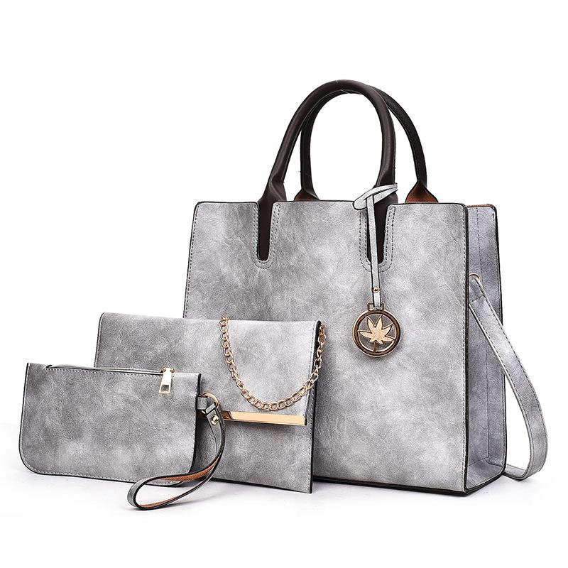 Női kézitáska Többrészes Picture-Mother Bag 2022 New Fashion Egyszerű egyvállas női táska